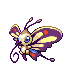 Imagen de Beautifly variocolor hembra en Pokémon Diamante y Pokémon Perla