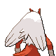 Imagen posterior de Blaziken variocolor hembra en Pokémon Oro HeartGold y Pokémon Plata SoulSilver