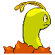 Imagen posterior de Meganium variocolor hembra en Pokémon Platino