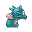 Imagen posterior de Horsea variocolor en Pokémon Esmeralda