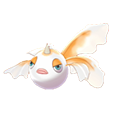 Imagen de Goldeen variocolor hembra en Pokémon Diamante Brillante y Pokémon Perla Reluciente