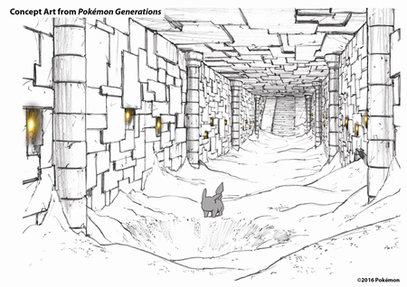 Archivo:Concept Art de Pokémon Generations del castillo Ancestral.png