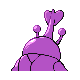 Imagen posterior de Heracross variocolor hembra en Pokémon Diamante y Pokémon Perla