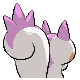Imagen posterior de Pachirisu variocolor macho en Pokémon Oro HeartGold y Pokémon Plata SoulSilver