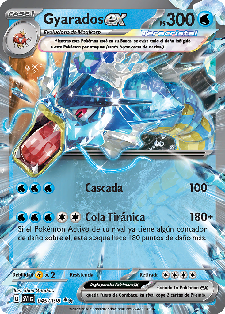 Gyarados ex (Escarlata y Púrpura TCG) - WikiDex, la enciclopedia Pokémon