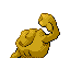 Imagen posterior de Geodude variocolor en Pokémon Rojo Fuego y Pokémon Verde Hoja