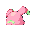 Imagen posterior de Whismur variocolor en Pokémon Esmeralda