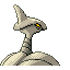 Imagen posterior de Skarmory variocolor en Pokémon Rojo Fuego y Pokémon Verde Hoja