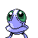 Imagen posterior de Tentacool variocolor en Pokémon Cristal