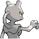Imagen posterior de Mewtwo variocolor en Pokémon Platino