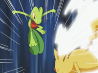 Pikachu utilizando ataque rápido