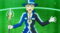 Monsieur Pierre, presentador del Gran espectáculo Pokémon.