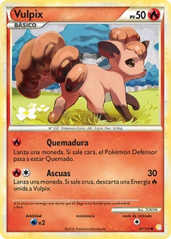 Vulpix (HeartGold & SoulSilver TCG) - WikiDex, la enciclopedia Pokémon