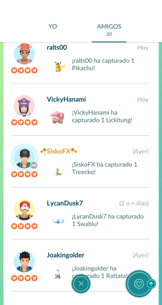 Archivo:Nombre amistad con suerte en la lista de amigos Pokémon GO.png