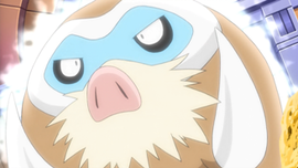 Mamoswine usando doble golpe.