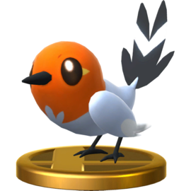 Trofeo de Fletchling en SSB4 para Wii U.