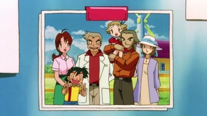 Ash de pequeño en la El hechizo de los Unown.