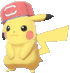 Imagen del Pikachu con gorra Alola en Pokémon Espada y Escudo