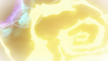 Pikachu de Ash usando rayo en un flashback del EP1212.
