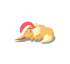 Eevee (Festivo) ovillo Sleep.png