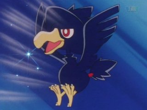 Murkrow usando viento hielo.
