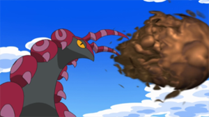 Scolipede usando bomba lodo.