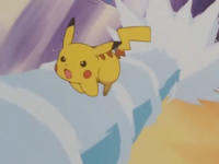 Pikachu usando agilidad.