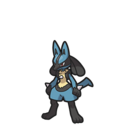 Icono de Lucario en Pokémon Diamante Brillante y Perla Reluciente
