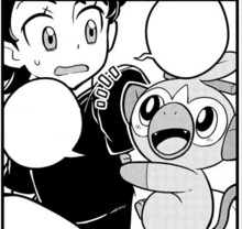 Grookey en el manga Pokémon Journeys: The Series.