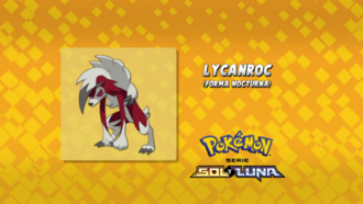 Lycanroc forma nocturna.
