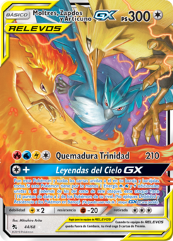 Carta de Moltres, Zapdos y Articuno-