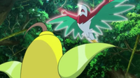 Hawlucha usando plancha voladora.