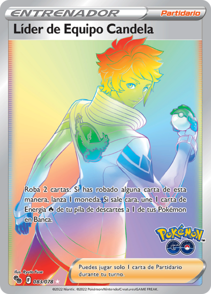 Archivo:Líder de Equipo Candela (Pokémon GO 83 TCG).png