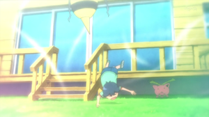 Hoppip usando remolino.
