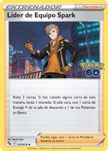 Versión normal de la carta en Pokémon GO