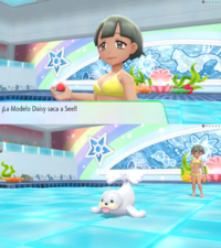 Seel, junto a Daisy en Pokémon: Let's Go, Pikachu! y Pokémon: Let's Go, Eevee!.