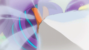 Rowlet de Ash usando placaje en un flashback del EP953.