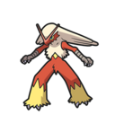 Icono de Blaziken en Pokémon Diamante Brillante y Perla Reluciente
