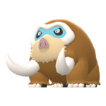 Imagen de Mamoswine hembra en Pokémon Diamante Brillante y Pokémon Perla Reluciente