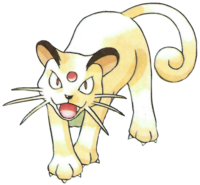 Persian en Pokémon Rojo y Verde.