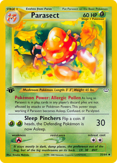 Parasect (Neo Revelation TCG) - WikiDex, la enciclopedia Pokémon