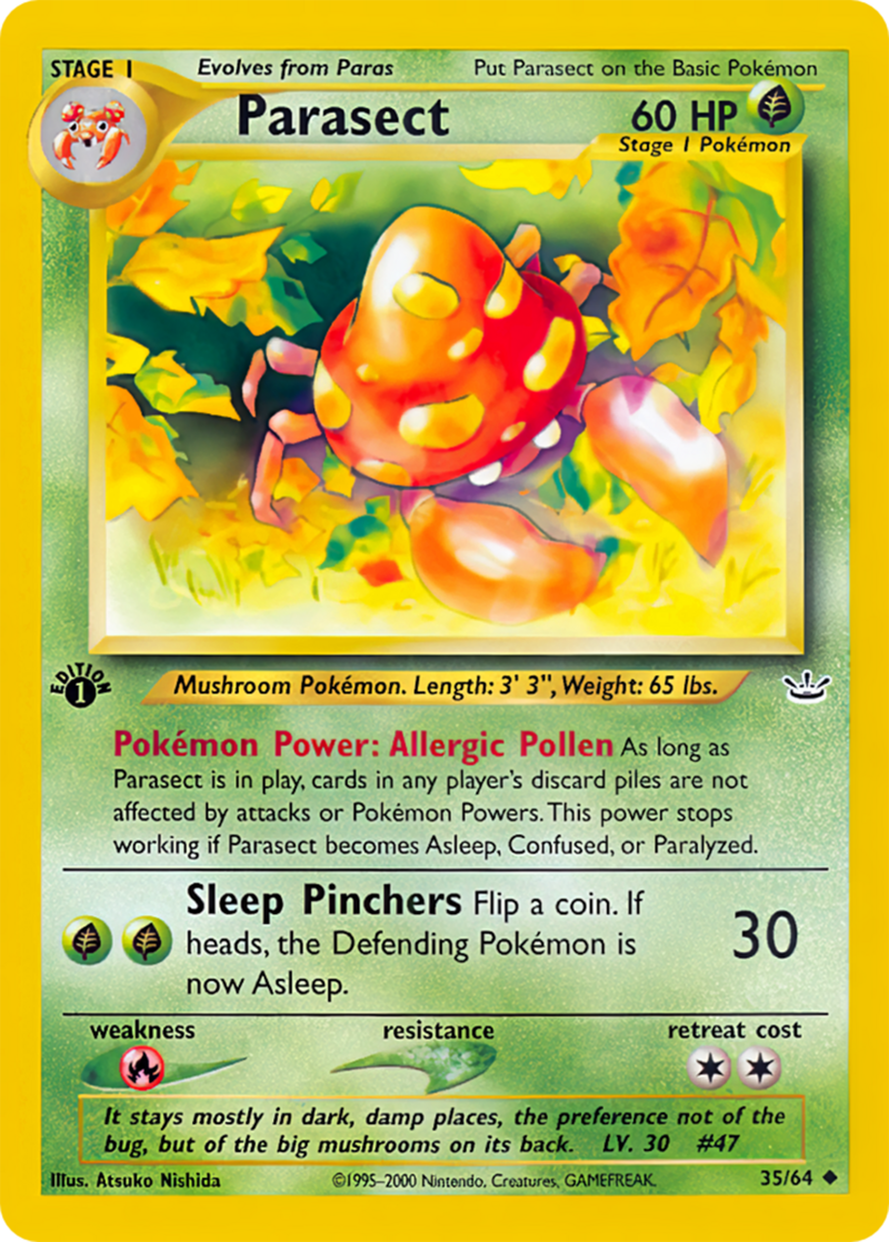 Parasect (Neo Revelation TCG) - WikiDex, la enciclopedia Pokémon