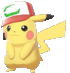 Imagen del Pikachu con gorra compañero en Pokémon Espada y Escudo