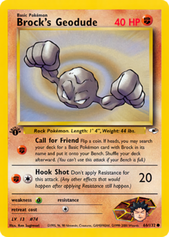 Carta de Brock's Geodude