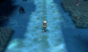 Bruno usando Buceo en RΩ/Zα sobre un Sharpedo.