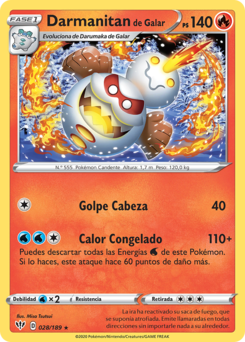Carta de Darmanitan de Galar