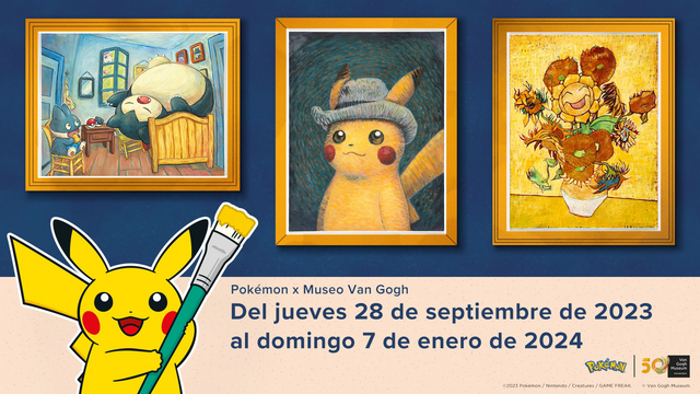 ポケモンゴッホキョンバス全種類Van Gogh Giclée, Pikachu™ Pokémon x Museo Van Gogh - WikiDex, la enciclopedia Pokémon