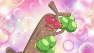 Sudowoodo enamorado por el ataque atracción de la Chansey.