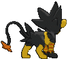 Imagen posterior de Luxray variocolor macho en Pokémon X, Pokémon Y, Pokémon Rubí Omega, Pokémon Zafiro Alfa, Pokémon Sol, Pokémon Luna, Pokémon Ultrasol y Pokémon Ultraluna