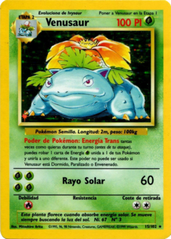 Venusaur (Base Set TCG) - WikiDex, la enciclopedia Pokémon
